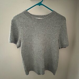 Abercrombie & Fitch Heather Gray Knit Top